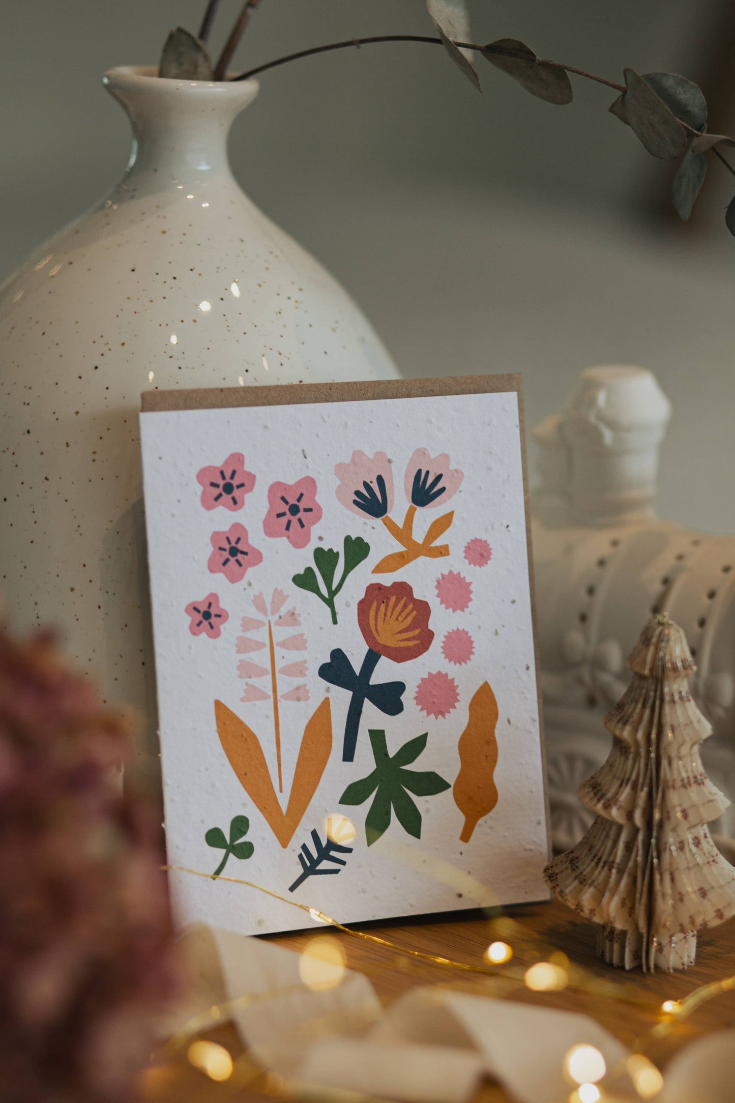 Flower seed card