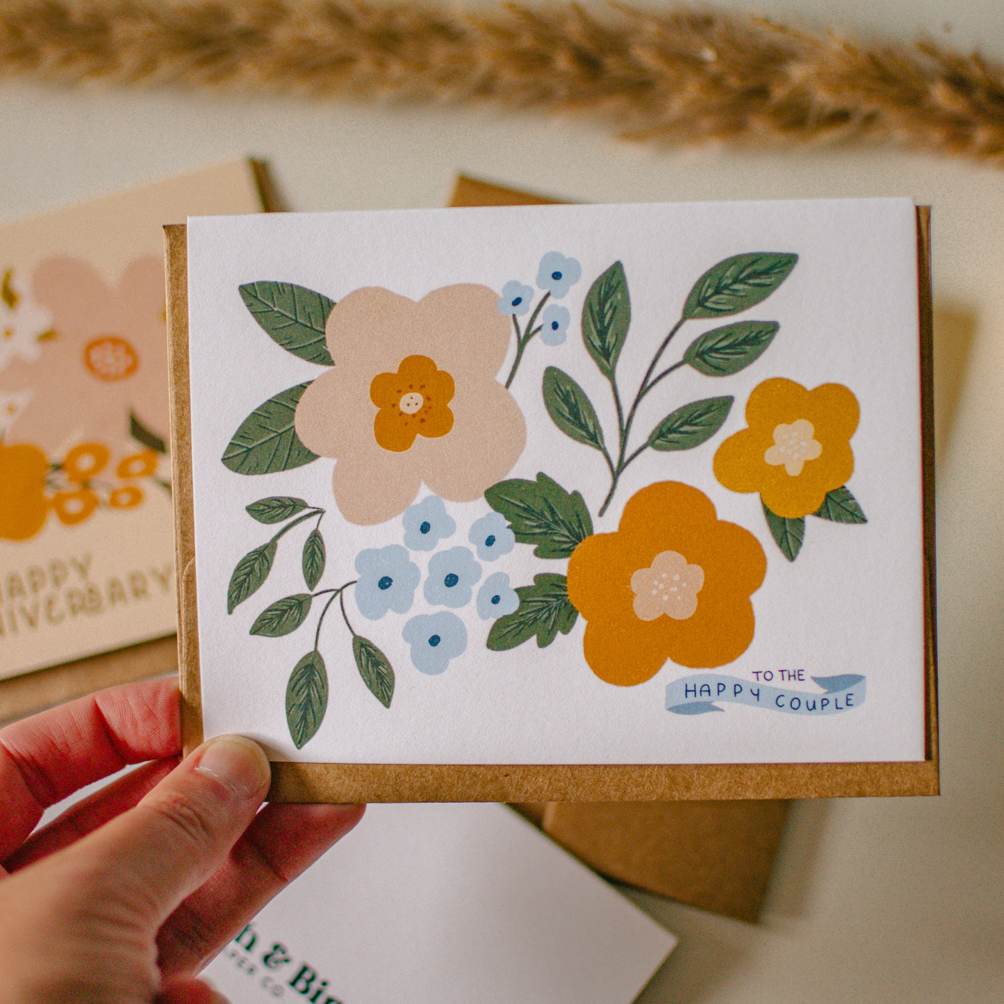 Floral Wedding Card
