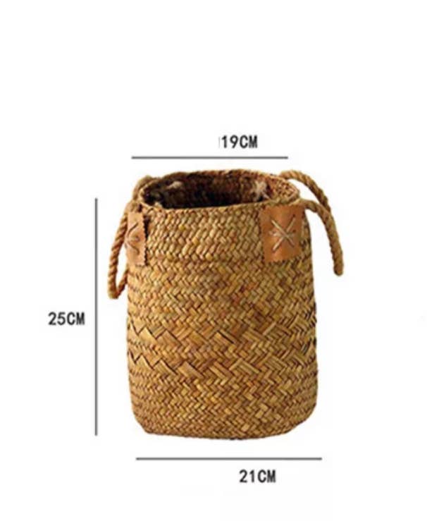 Seagrass Woven Storage Flower Basket