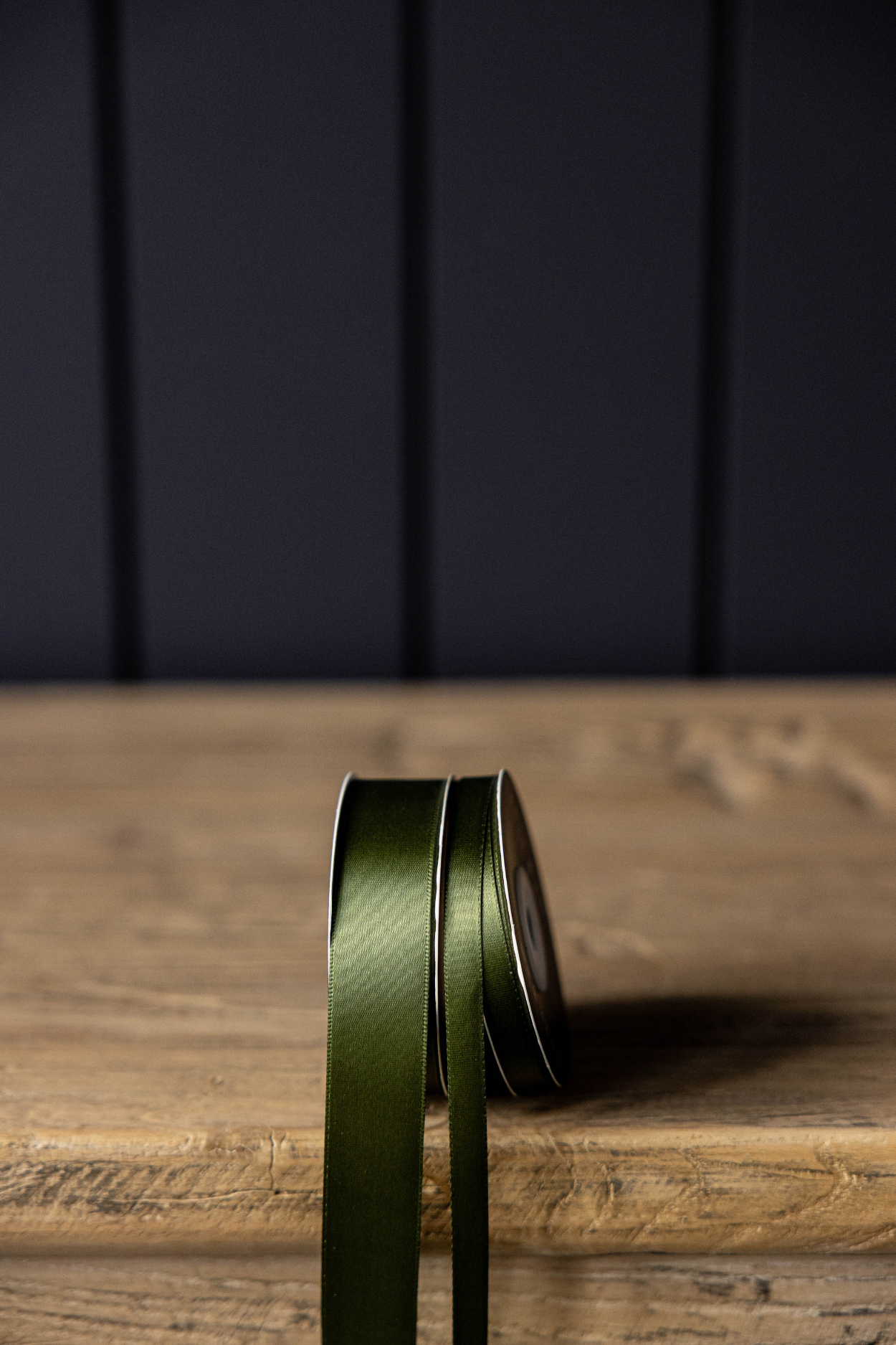 Forest Green Satin Ribbon: Small