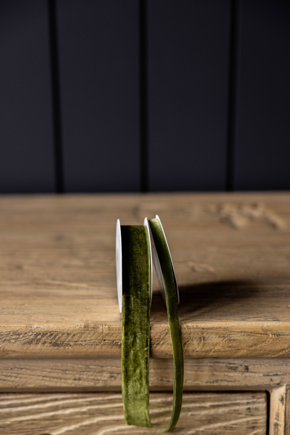 Sage Velvet Ribbon: Medium