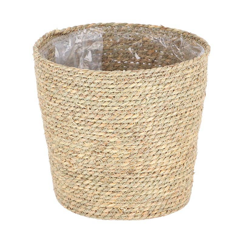 Flower Pot Woven Mat Grass