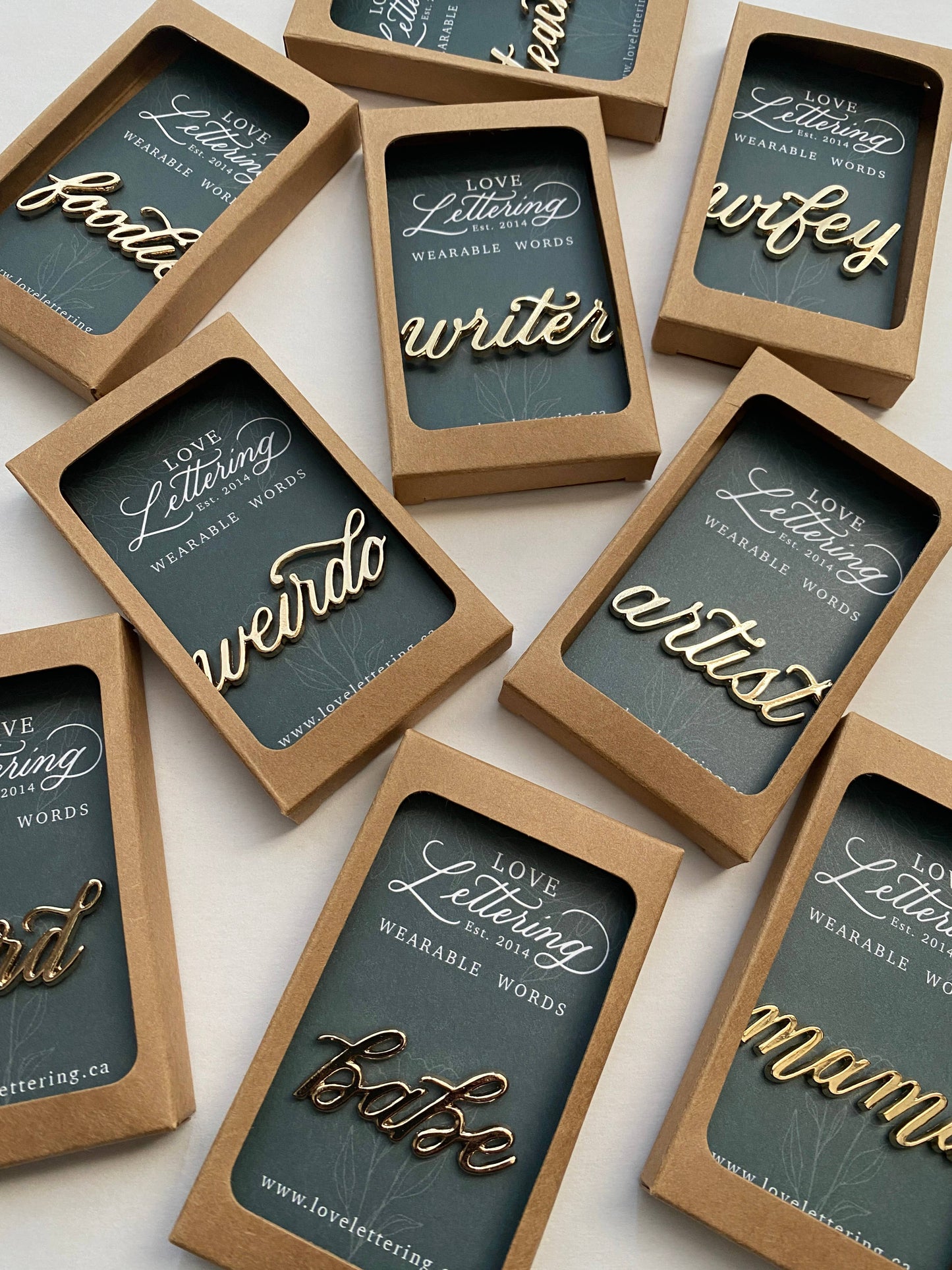 Wearable Words Gold Plated Pin- Foodie