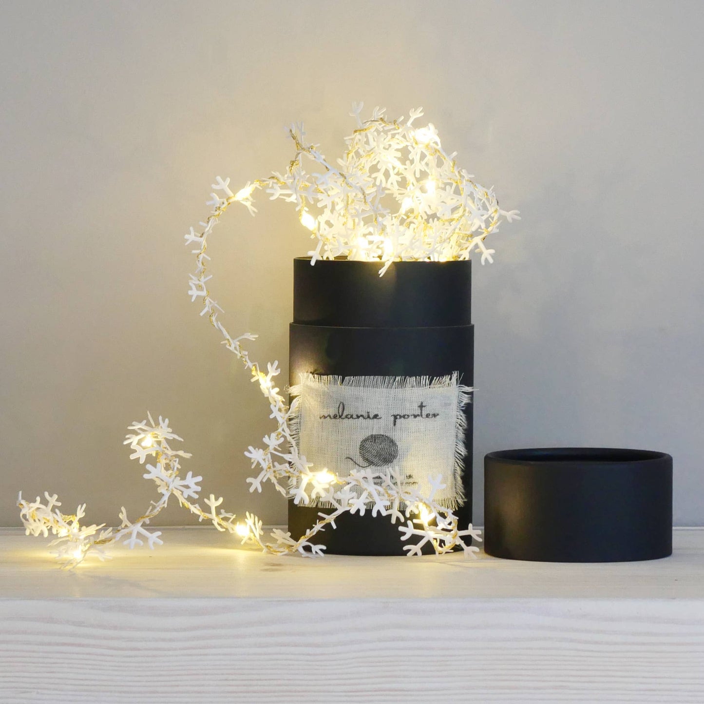 Snowflake Fairy Light String: White