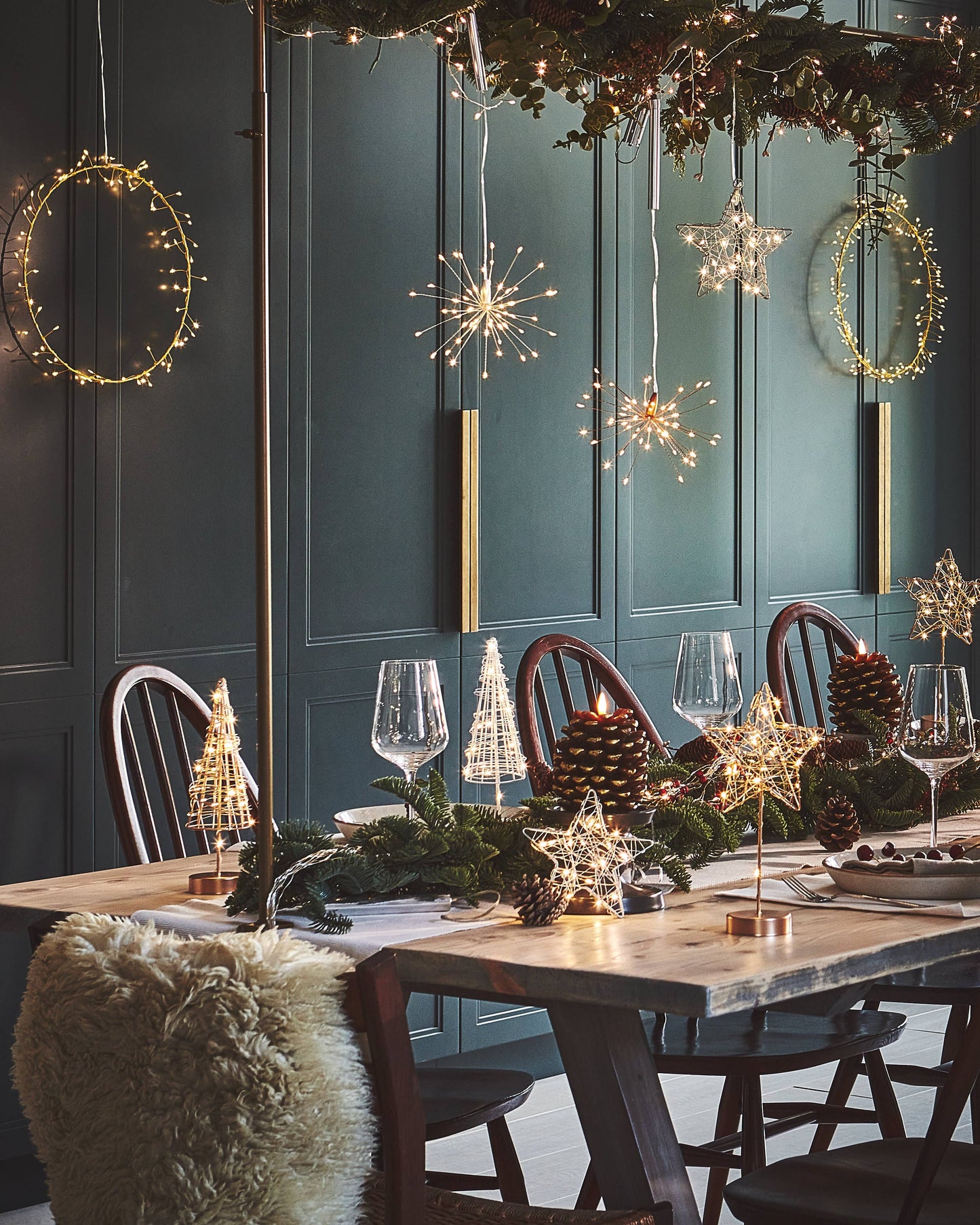 Mini Hanging Starburst: Silver