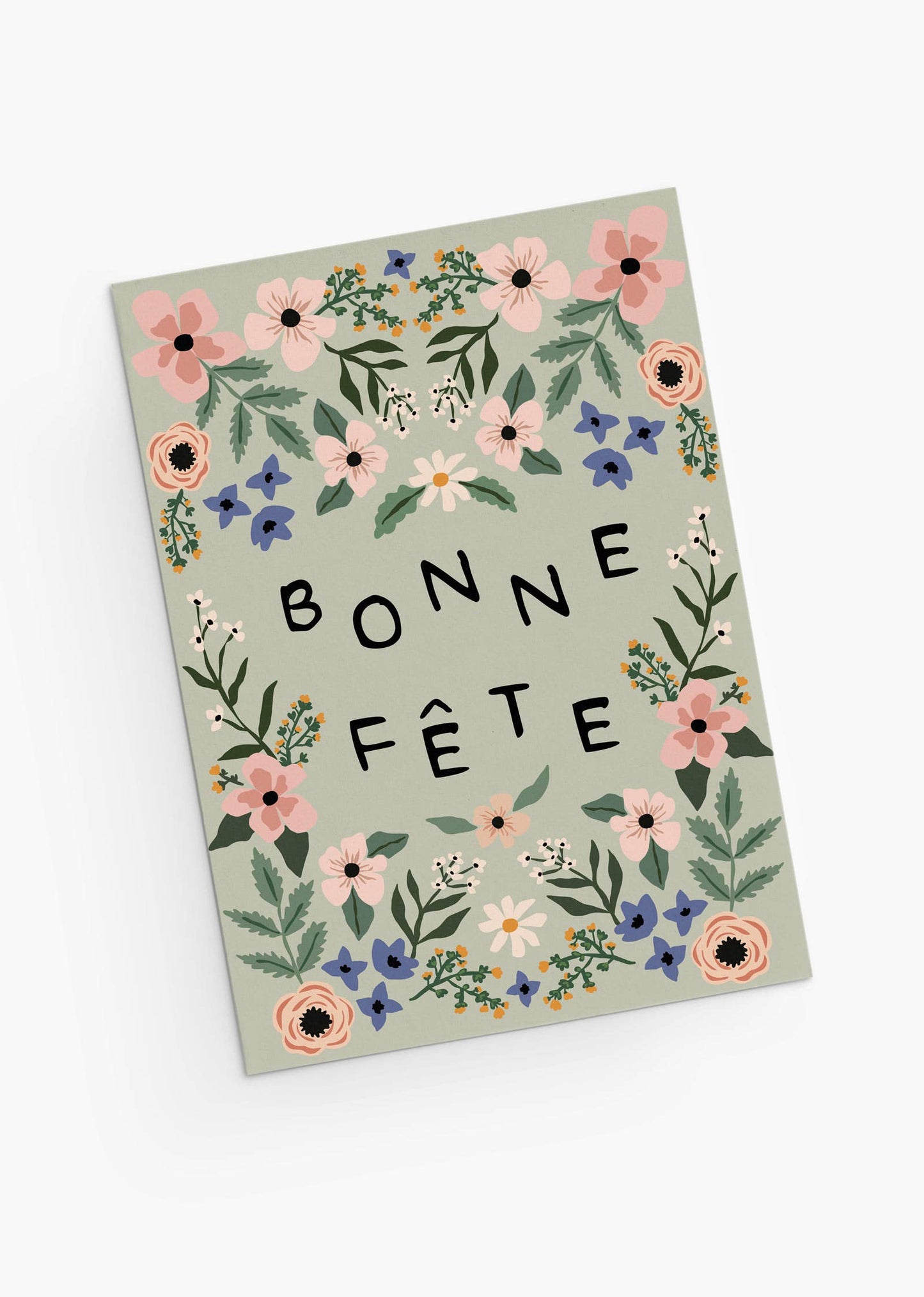 Bonne Fete Garden Birthday card