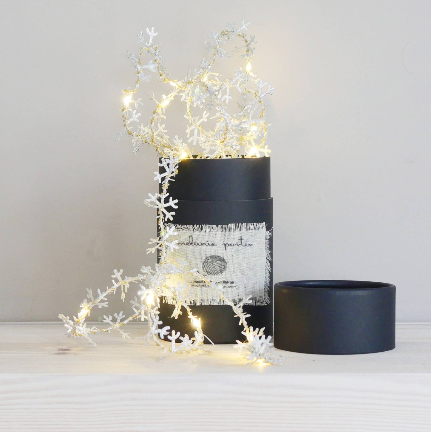 Snowflake Fairy Light String: White