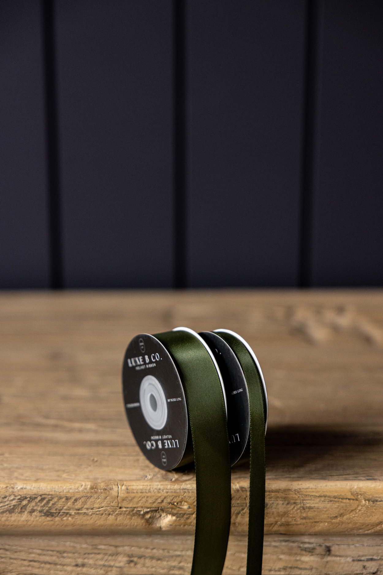 Forest Green Satin Ribbon: Small