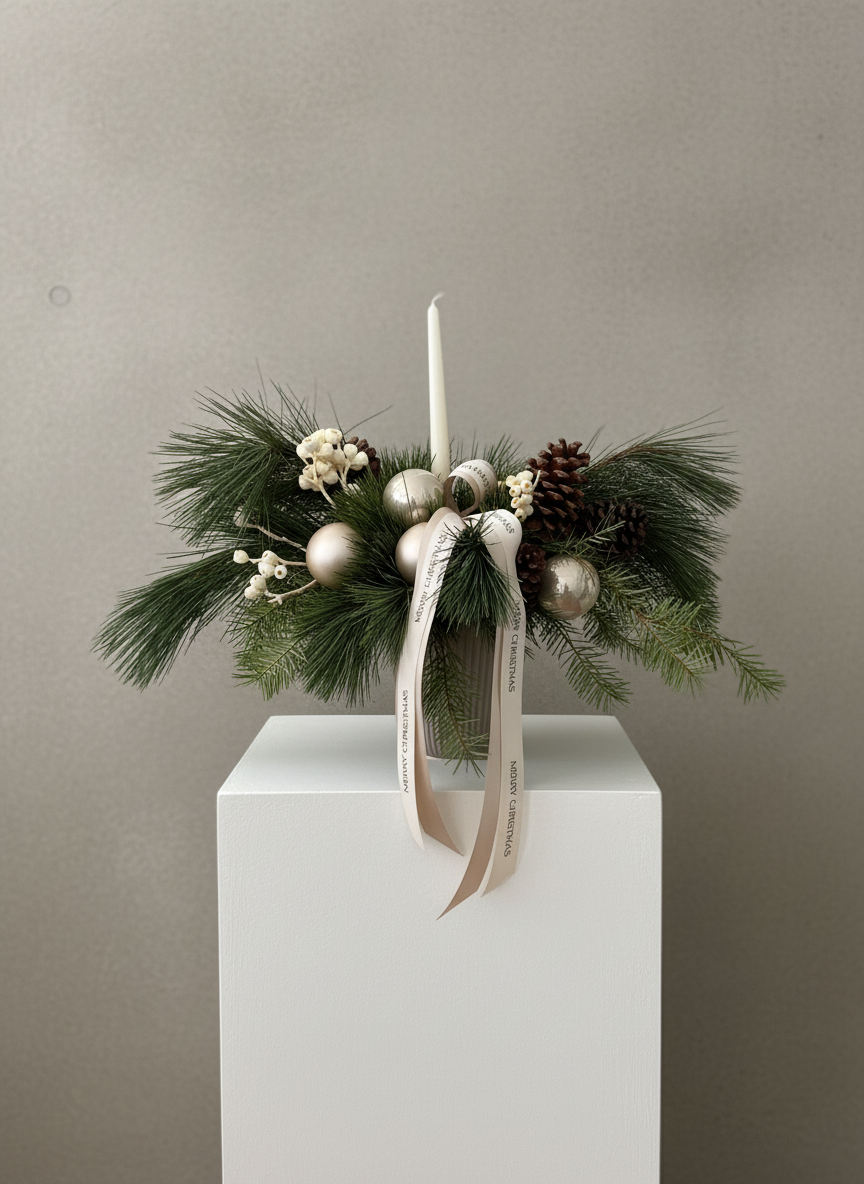 Hearth and Pine Arrangement