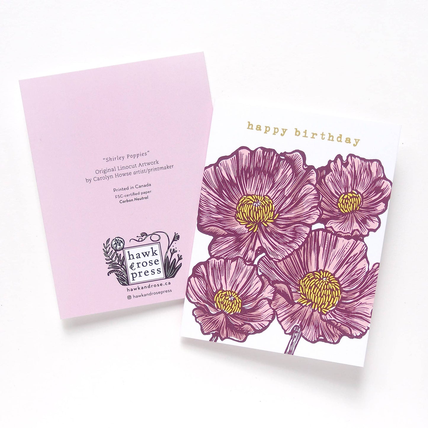 ‘Poppies’ Birthday Card
