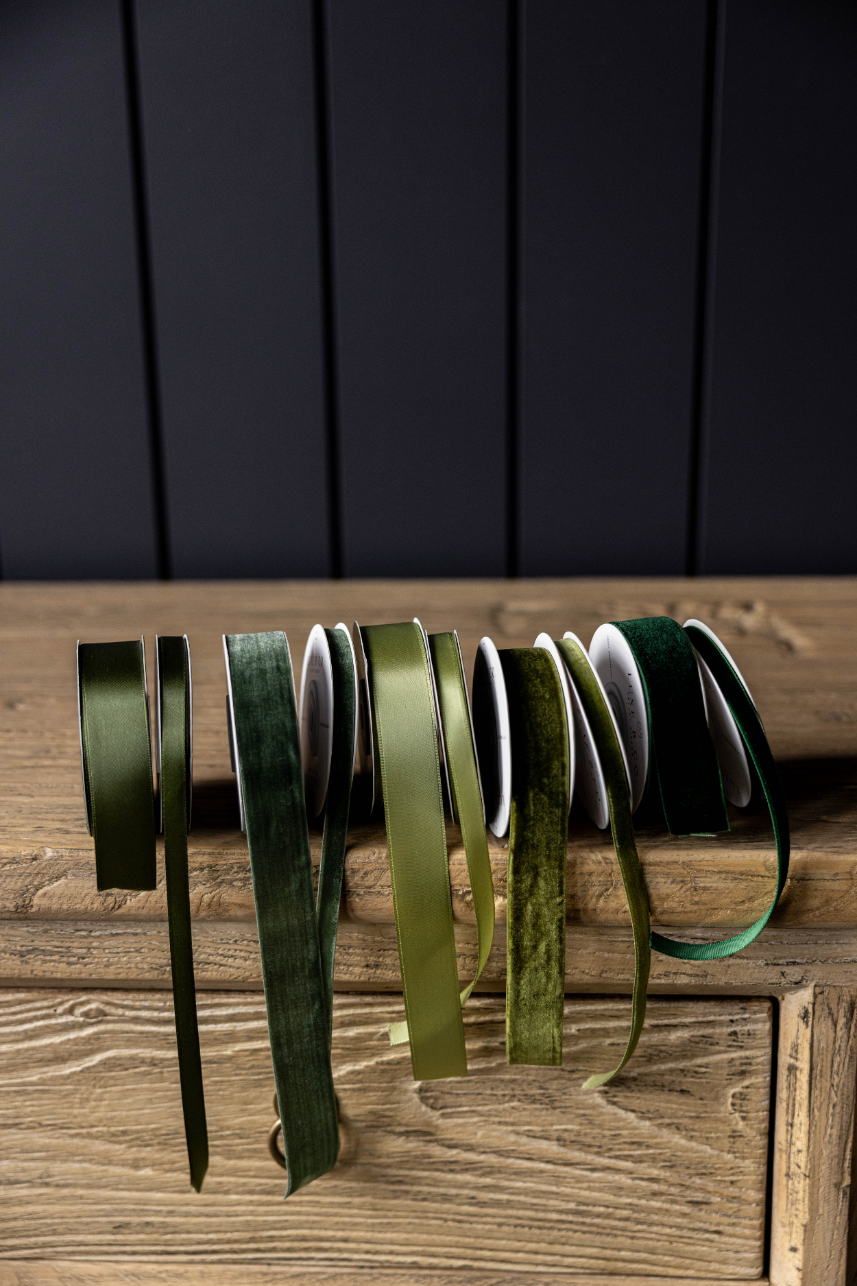 Sage Velvet Ribbon: Medium