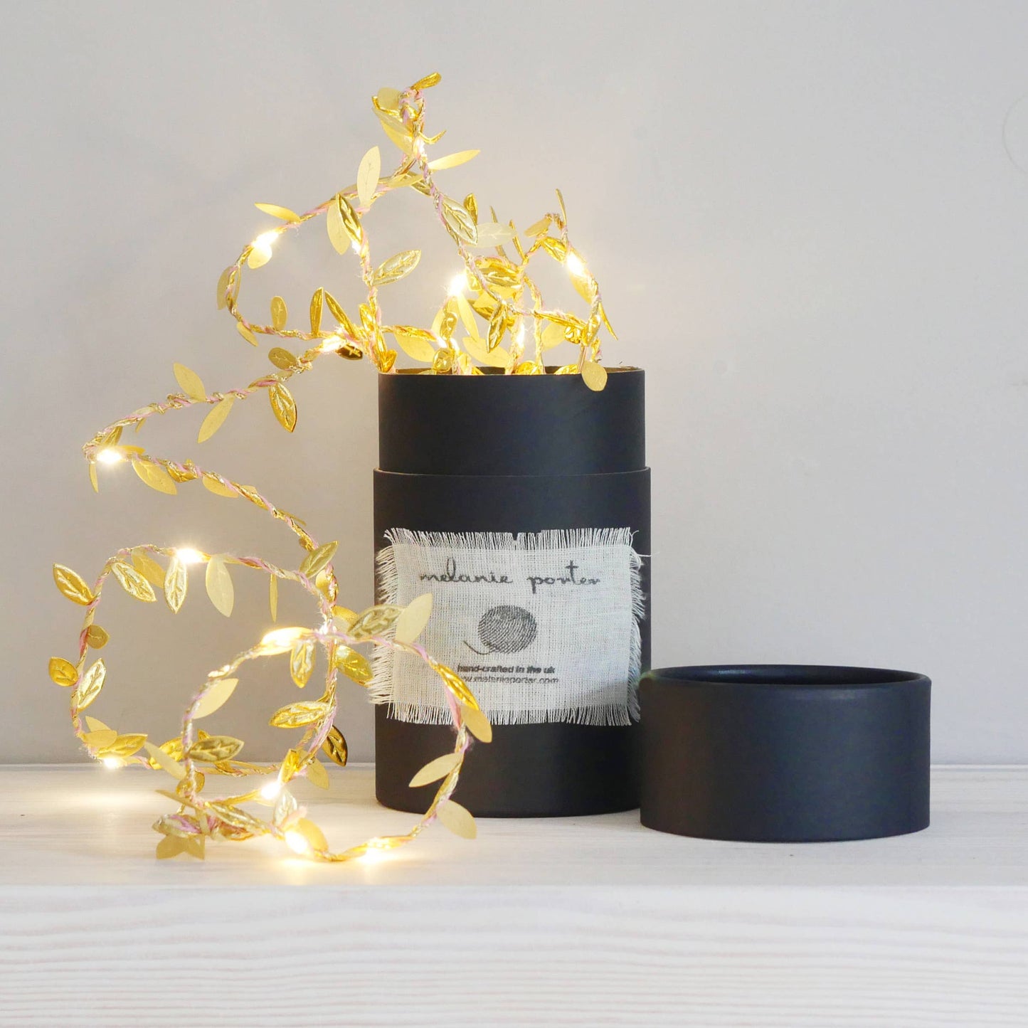 Gold Leaf Fairy Light String: USB