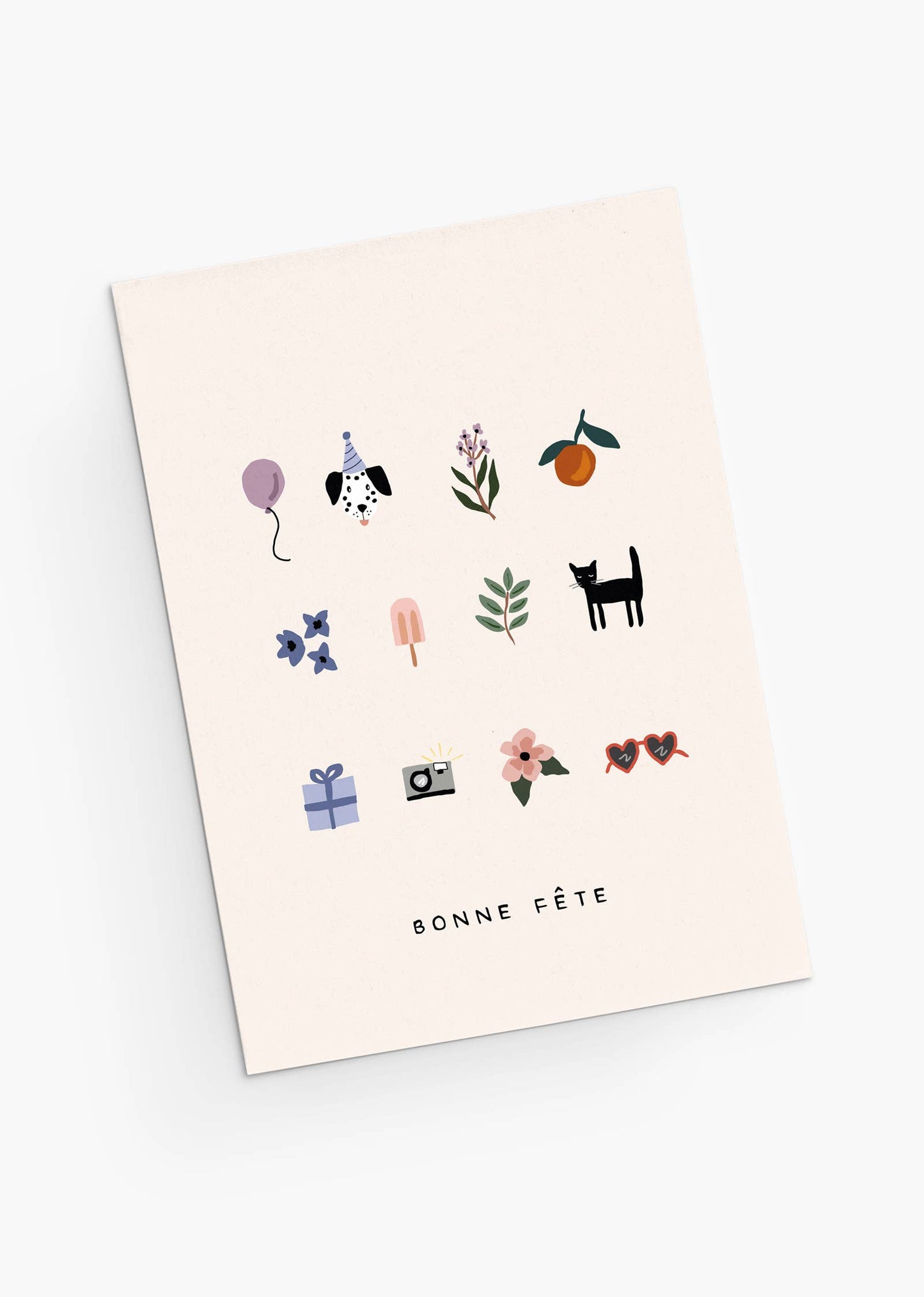 Bonne Fete & Pictures Birthday Card