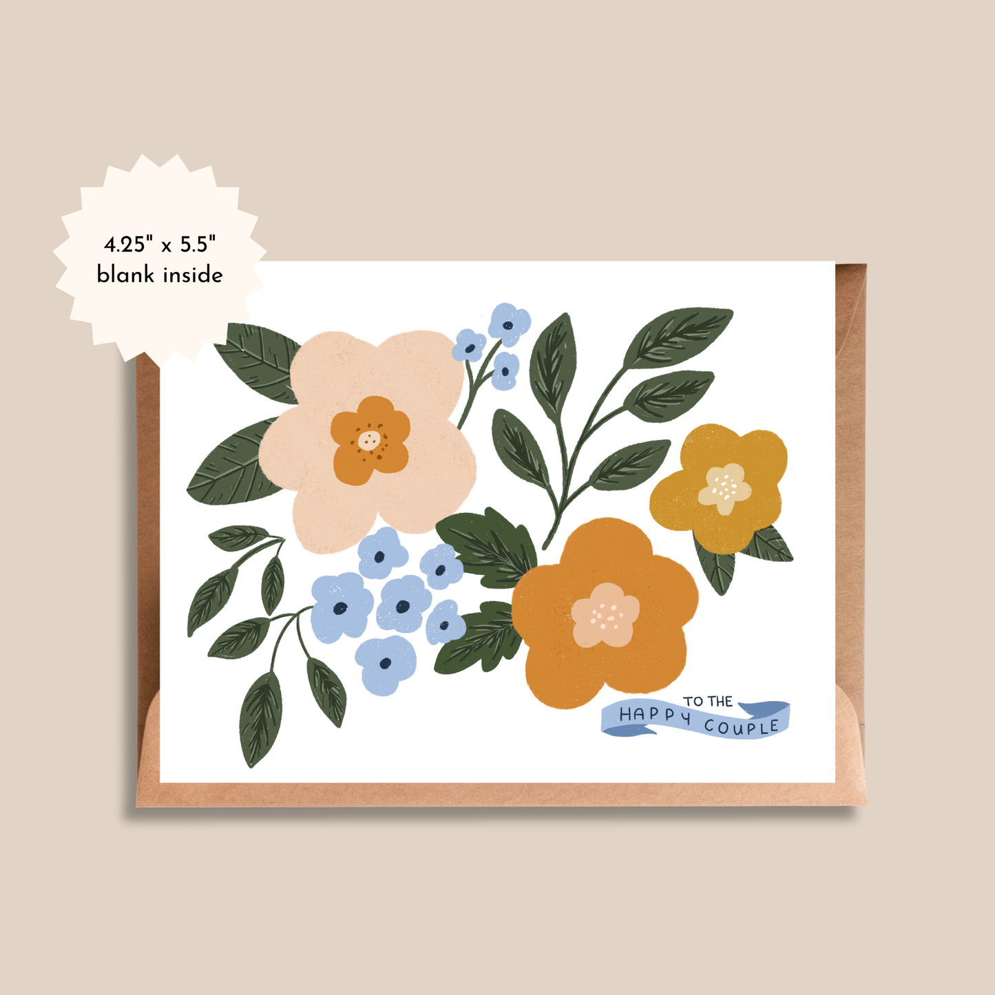 Floral Wedding Card