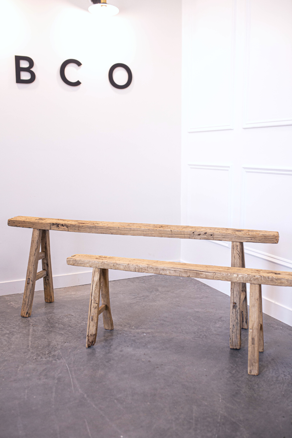 Skinny Vintage Wooden Stool