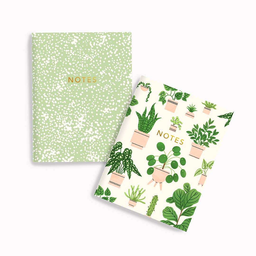 Sage Safari + Houseplants | Pocket Notebook Set