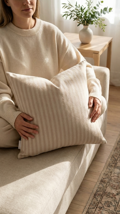 Robbie Striped Pillow: 20"x20"