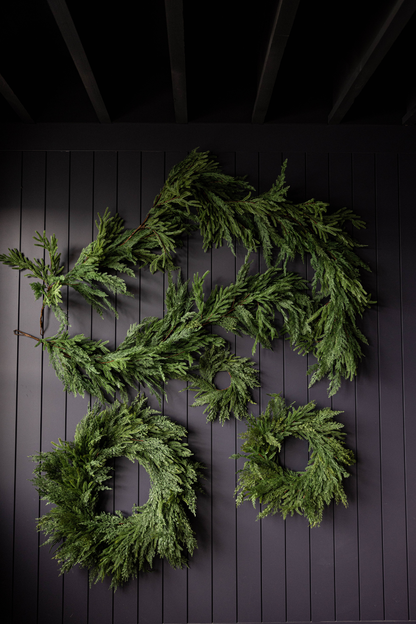 34" Norfolk & Cypress Wreath