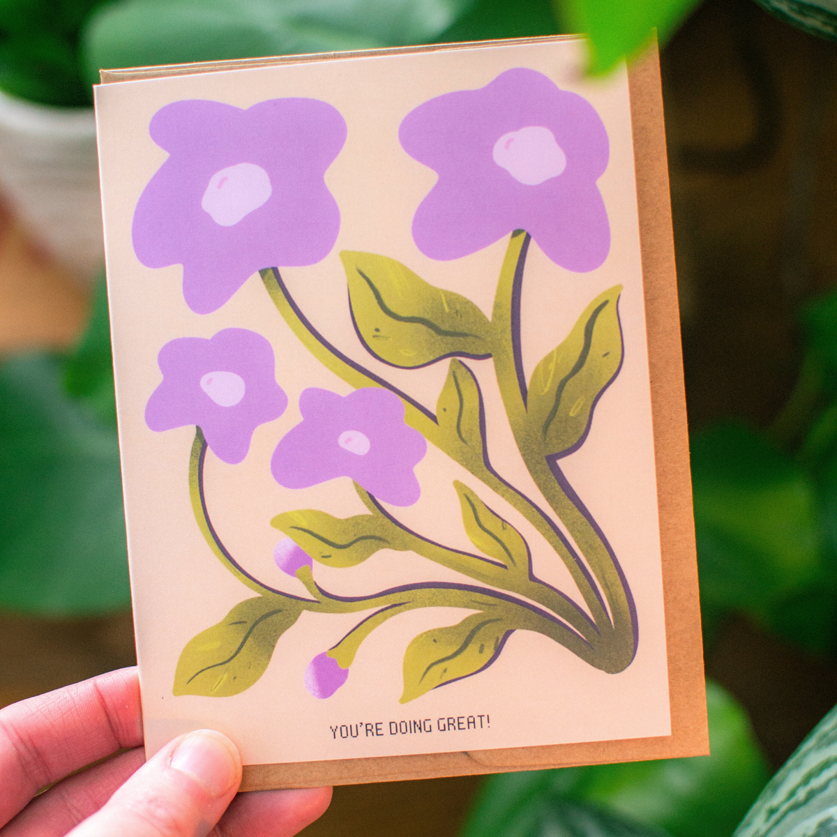 Floral Encouragement Greeting Card