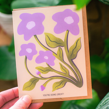 Floral Encouragement Greeting Card