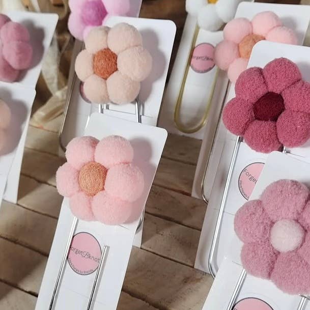 Flower Bookmark- Sangria