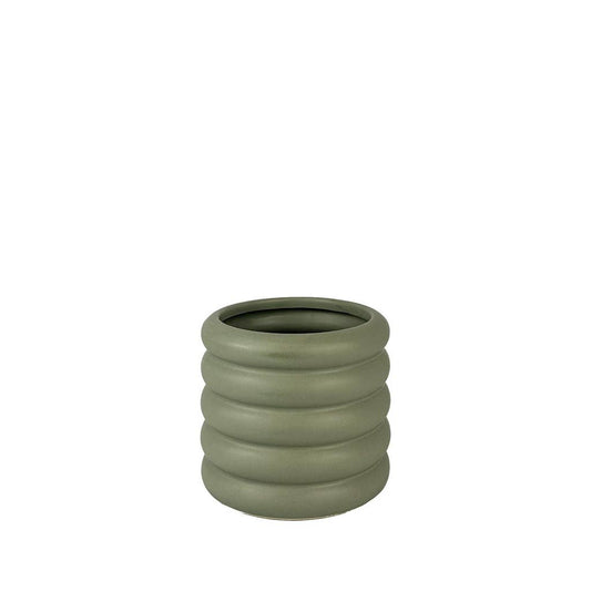 Luna Pot Round Green - 5.75 x 5"