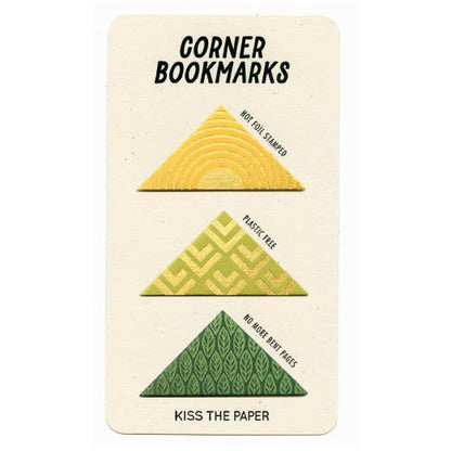 Corner Bookmarks Yellow & Green