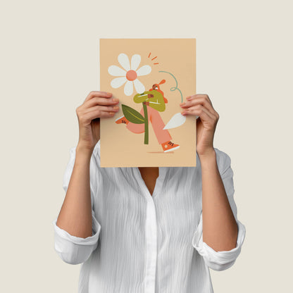 Giant Daisy Card - Large Birthday Card