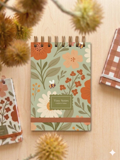 Floral Notebook: Dot Grid