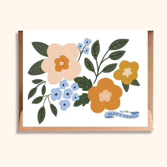 Floral Wedding Card