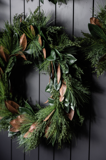 Magnolia Norfolk Cypress Wreath