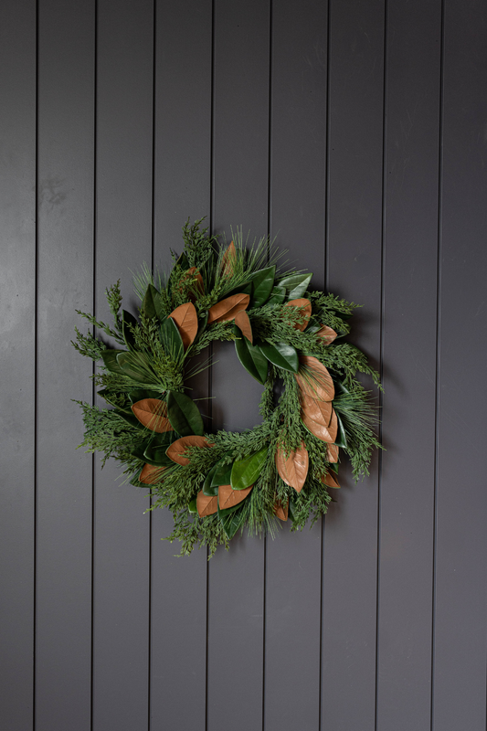 Magnolia Norfolk Cypress Wreath