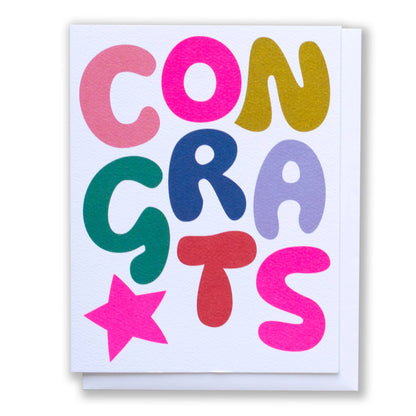 Bold Bubble Congrats Card