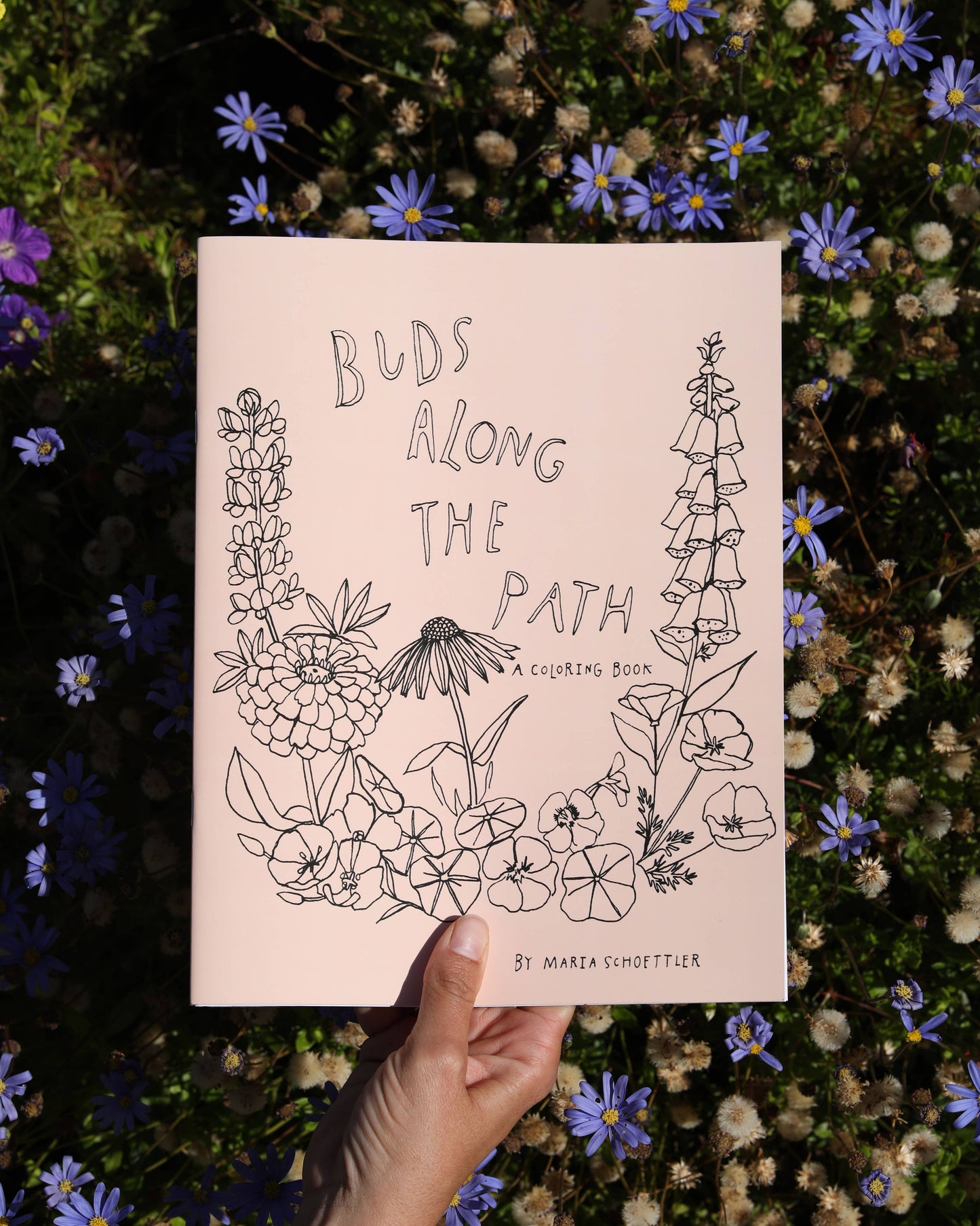 Buds Along the Path Colouring Book