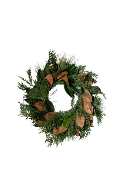 Magnolia Norfolk Cypress Wreath