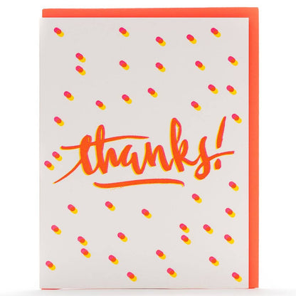 Thanks Calligraphy Card: Single Card