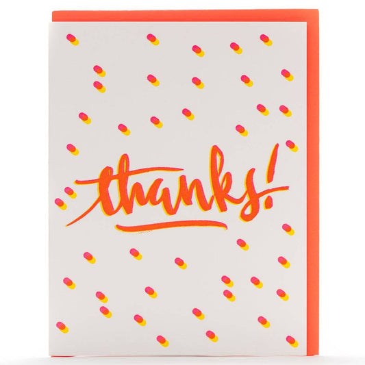 Thanks Calligraphy Card: Single Card