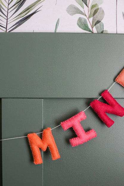 Felt Garland Be Mine | Valentine's Day Party Felt Garland