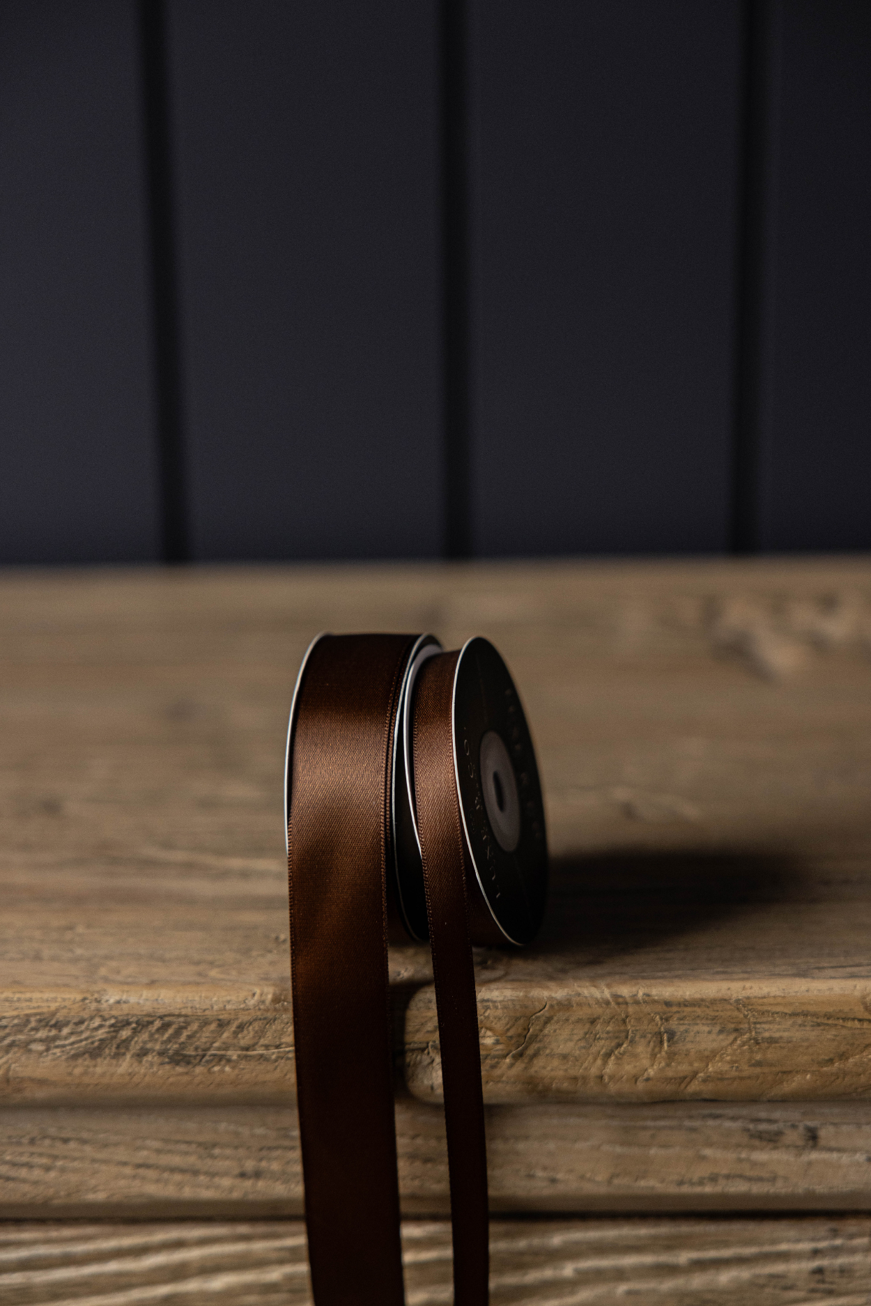 Brown Satin Ribbon: Small