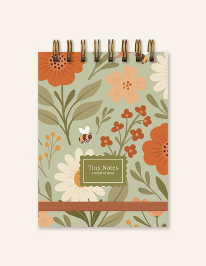 Floral Notebook: Dot Grid