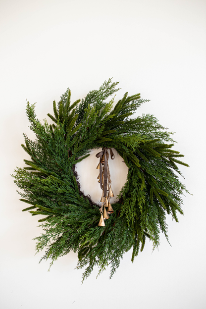 Norfolk & Cypress Real Touch Wreath Large