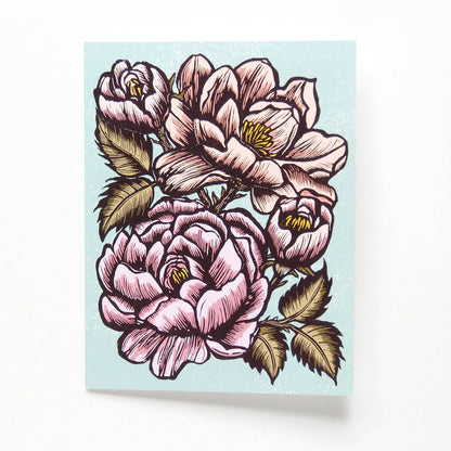 ‘Coming up Roses’ Blank Card