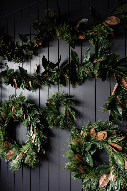 Magnolia Norfolk Cypress Wreath
