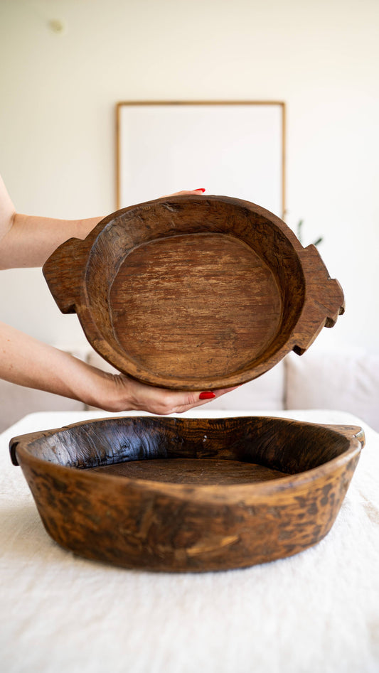 Large Vintage wooden Parat/Bowl