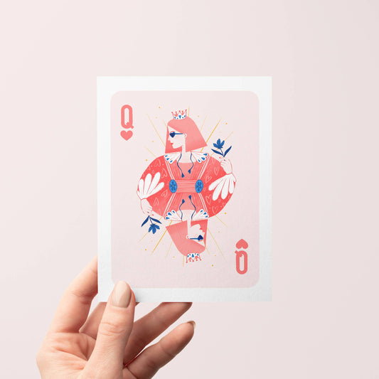 Queen of Hearts Birthday Card