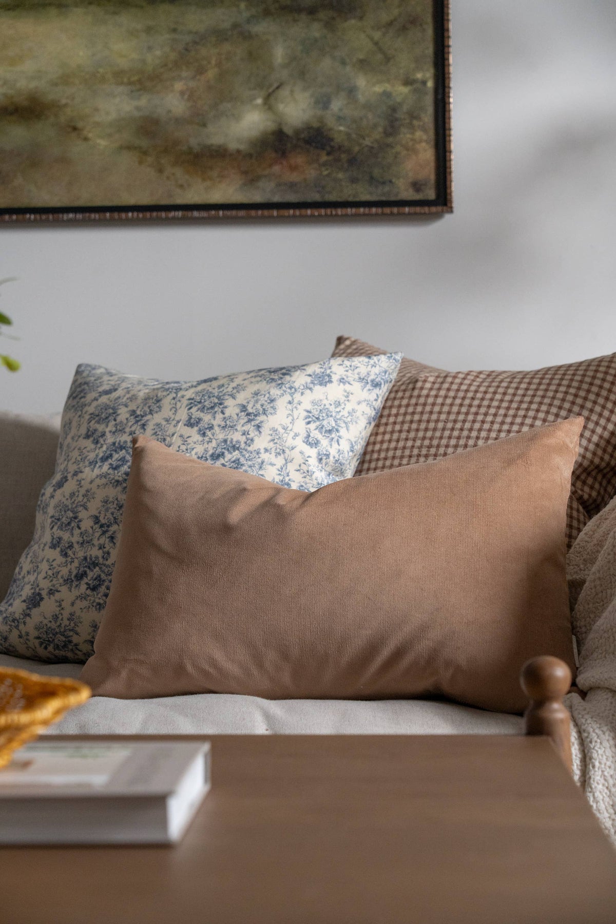 Fawn Corduroy Pillow 16"x 24"