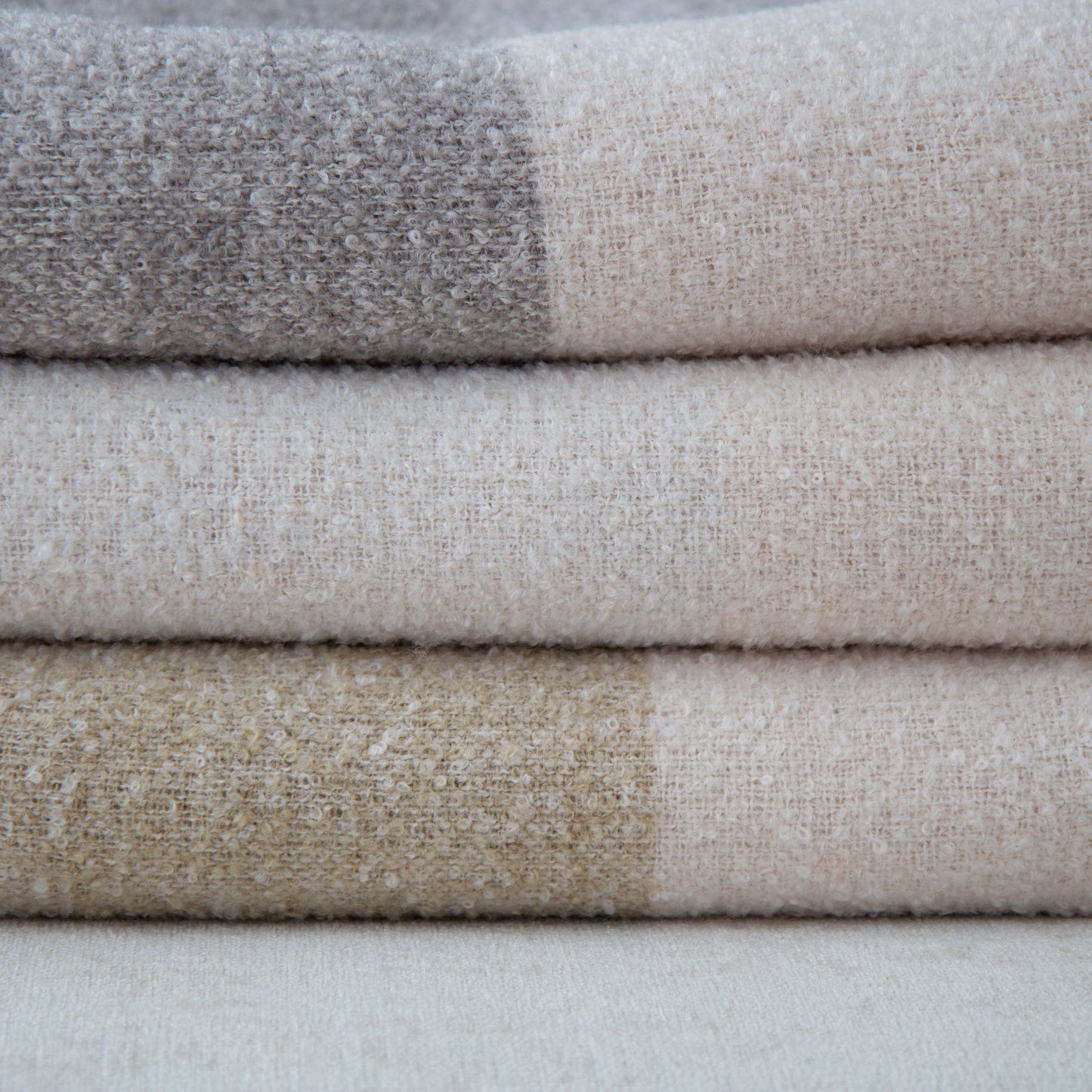 Oden Textured Boucle Throw: Oatmeal / 50" X 60"