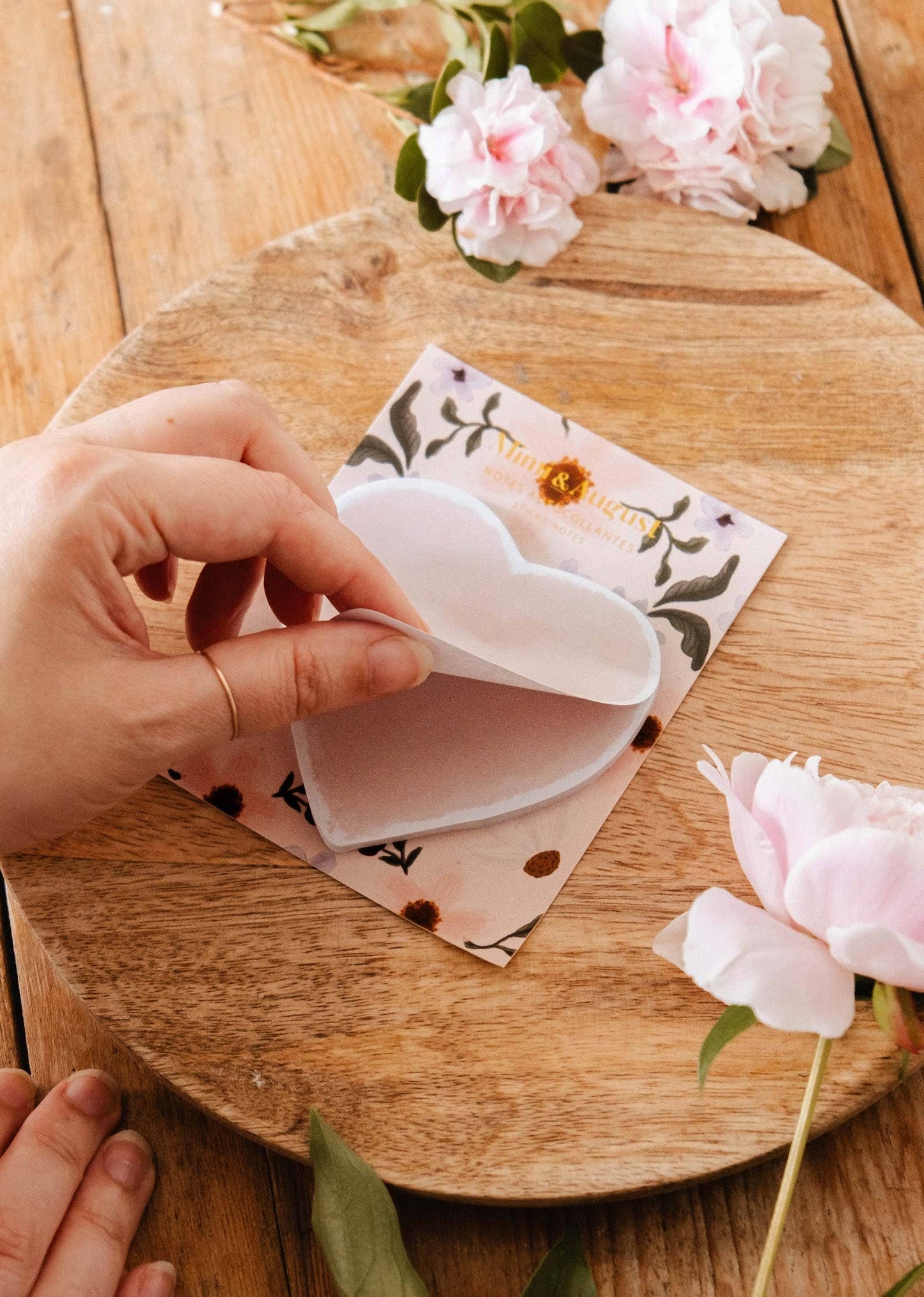 Soft Heart Sticky Notes