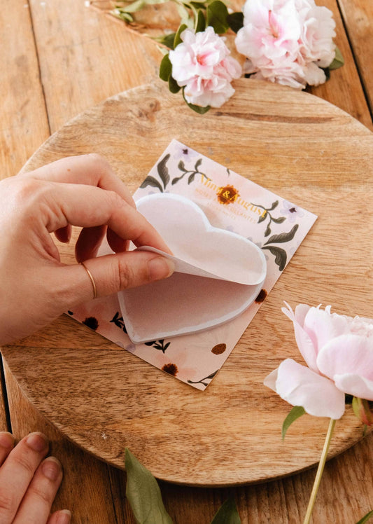 Soft Heart Sticky Notes