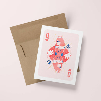 Queen of Hearts Birthday Card